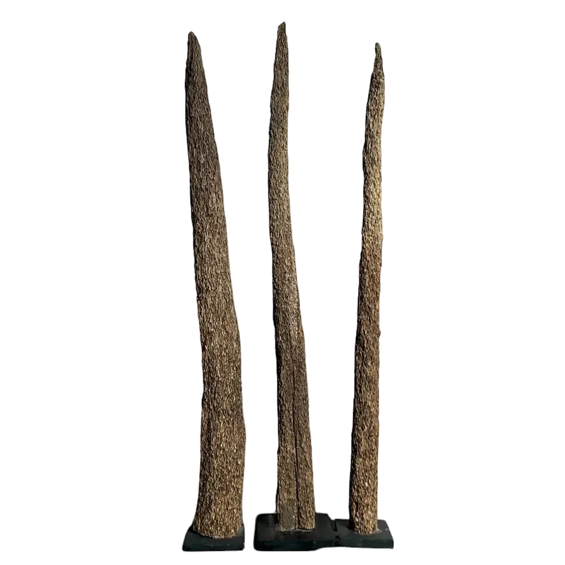 Vintage Boho Trio of Totem Posts — additional photo 4