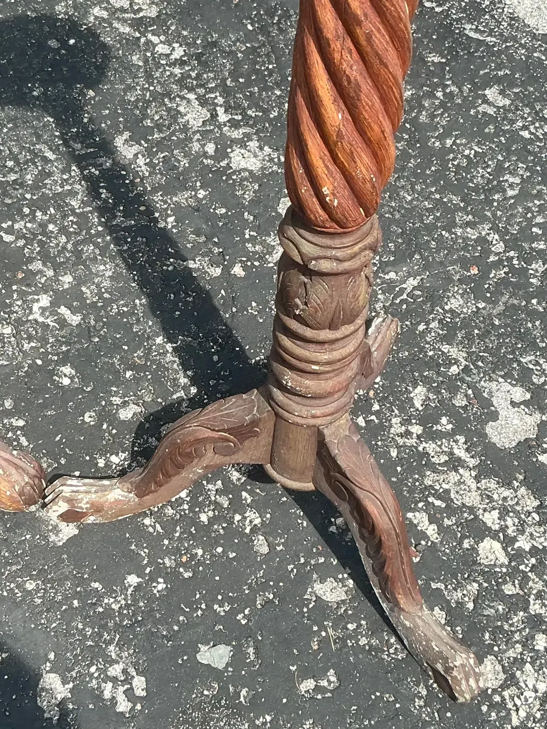 Vintage Boho Turned Wood Candlestick Pedestals - Set of 2 — additional photo 7