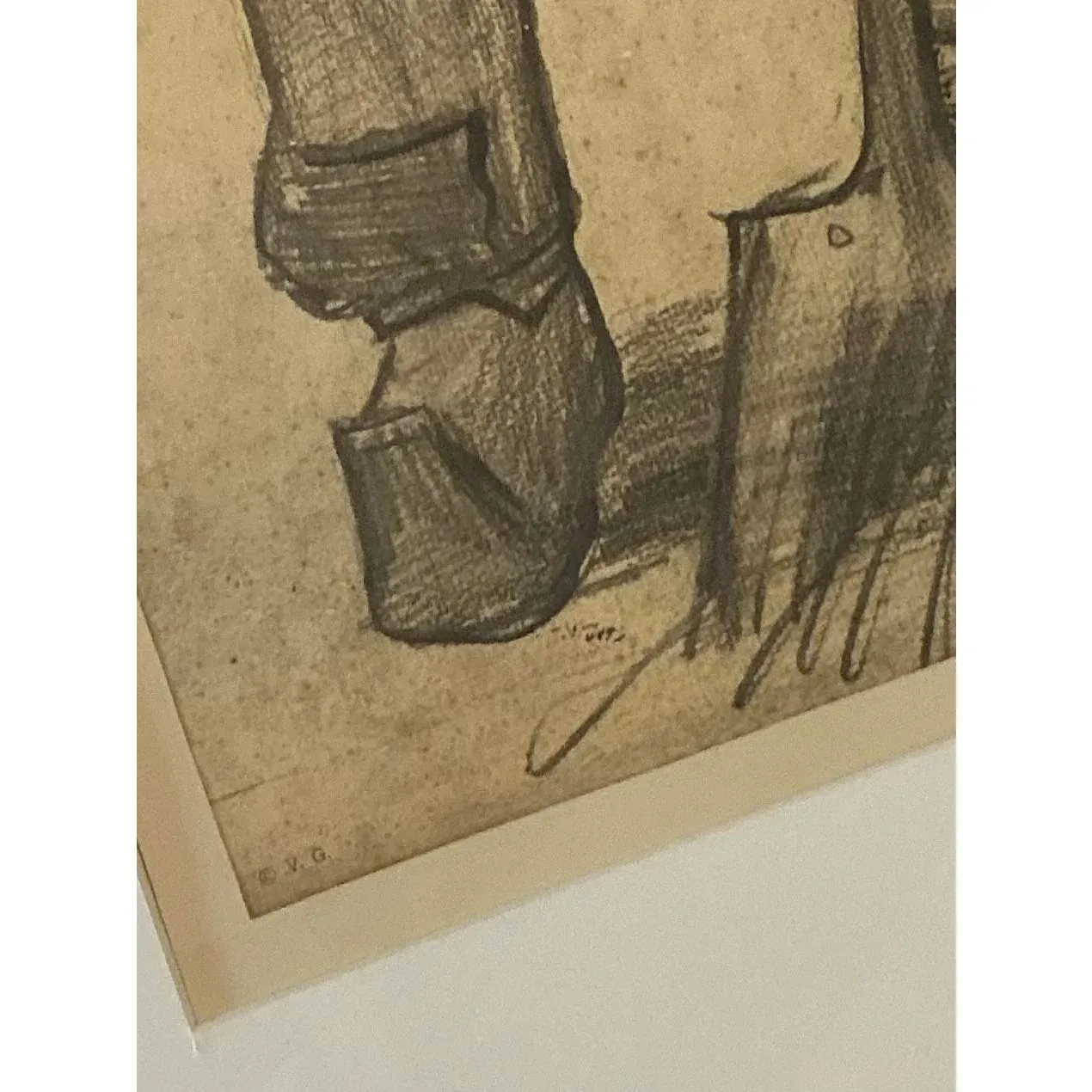 Vintage Boho Van Gogh “Man With a Spade” Print — additional photo 2