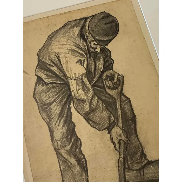 Vintage Boho Van Gogh “Man With a Spade” Print — additional photo 3