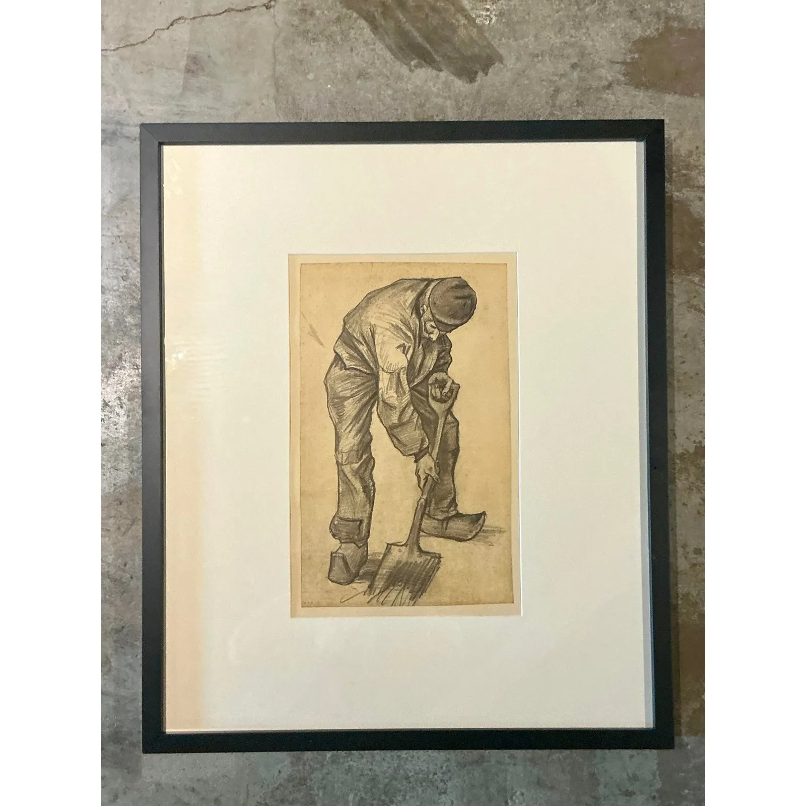 Vintage Boho Van Gogh “Man With a Spade” Print — additional photo 4
