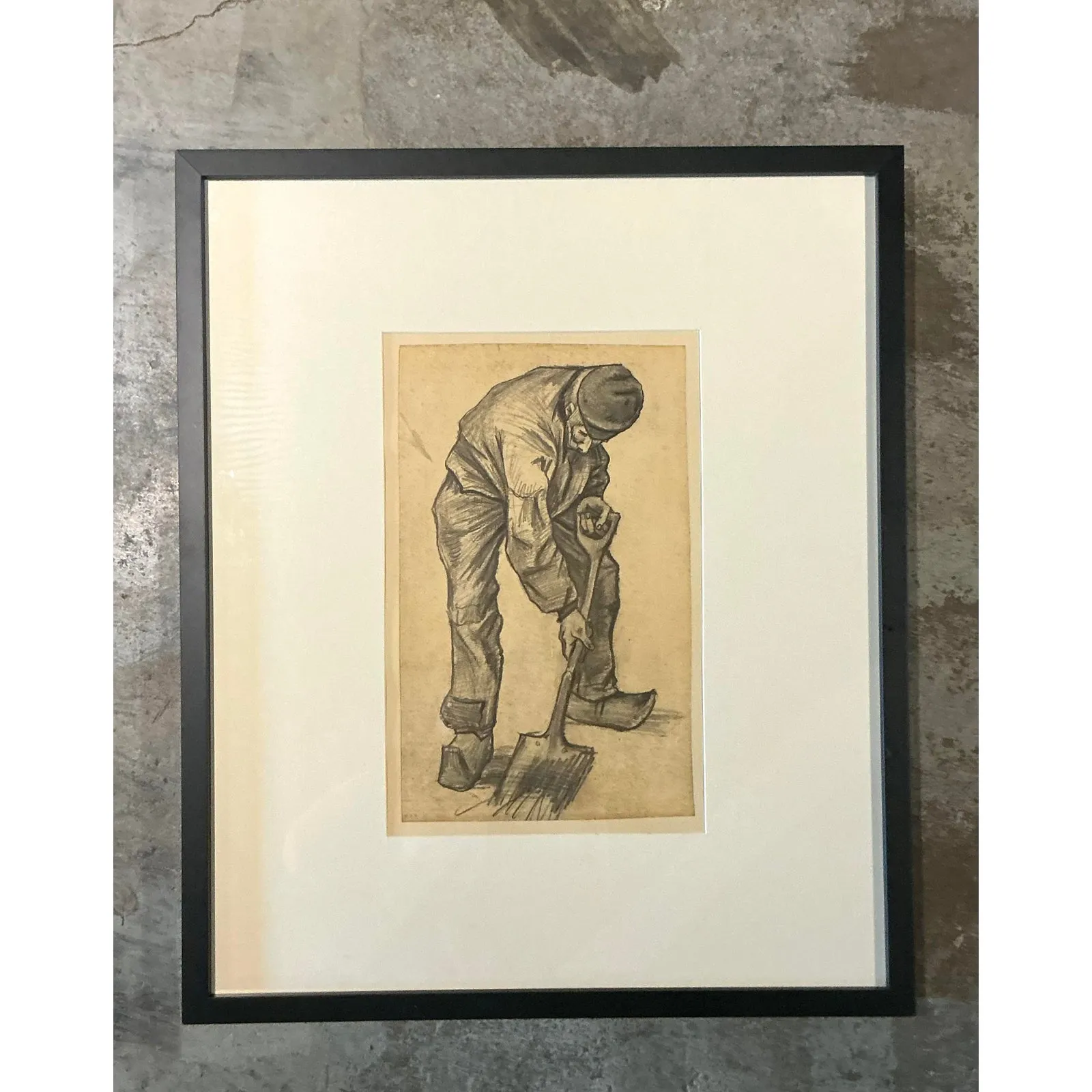 Vintage Boho Van Gogh “Man With a Spade” Print — additional photo 5