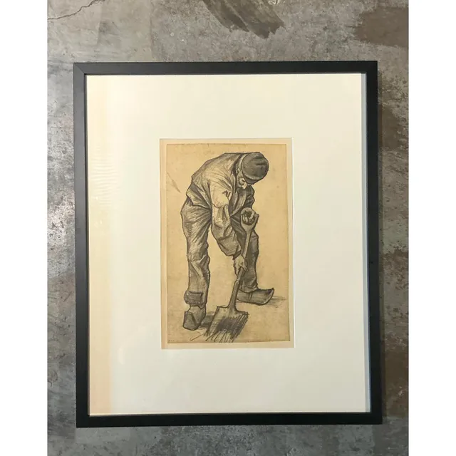 Vintage Boho Van Gogh “Man With a Spade” Print — additional photo 5