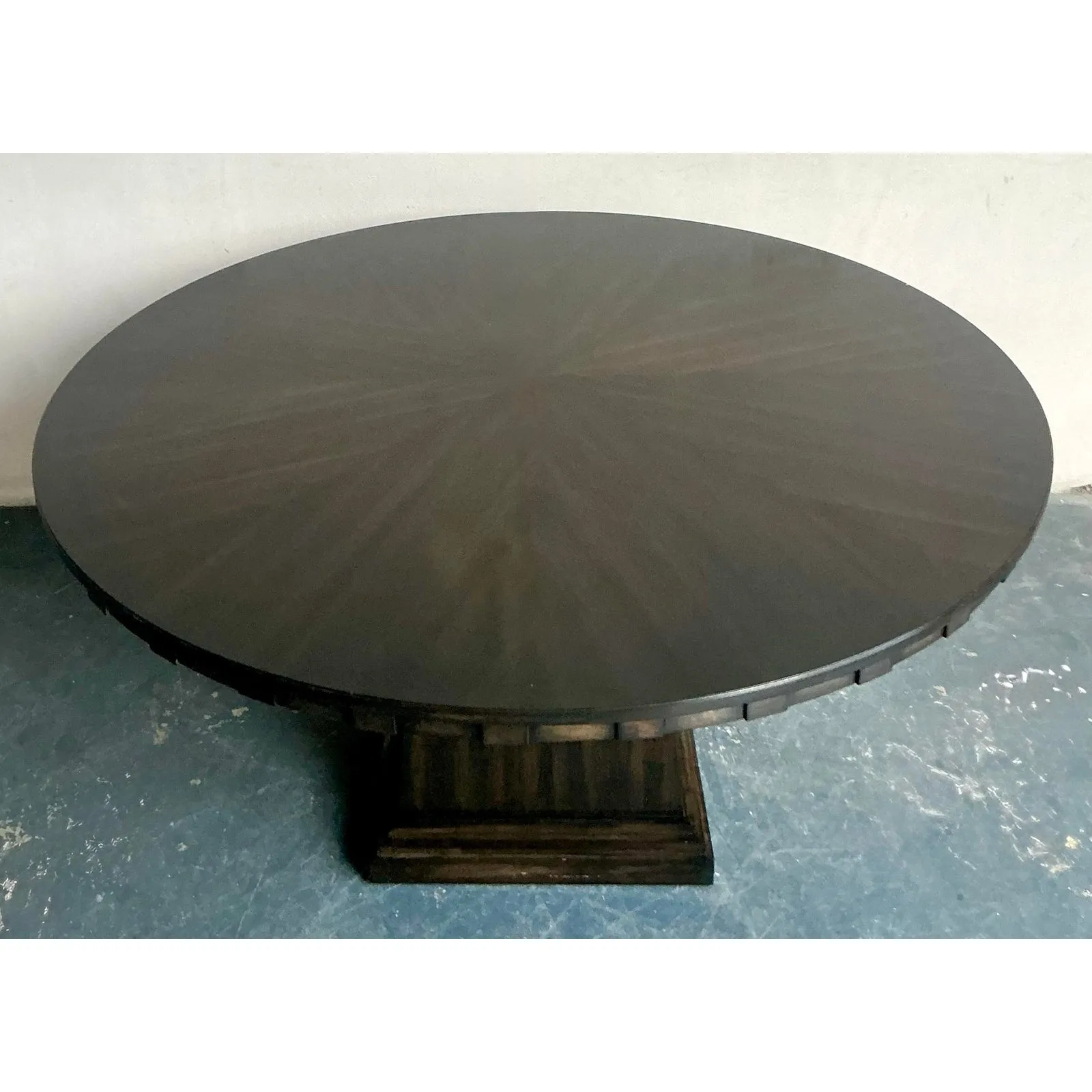 Vintage Boho Vangaurd Pedestal Dining Table — additional photo 1