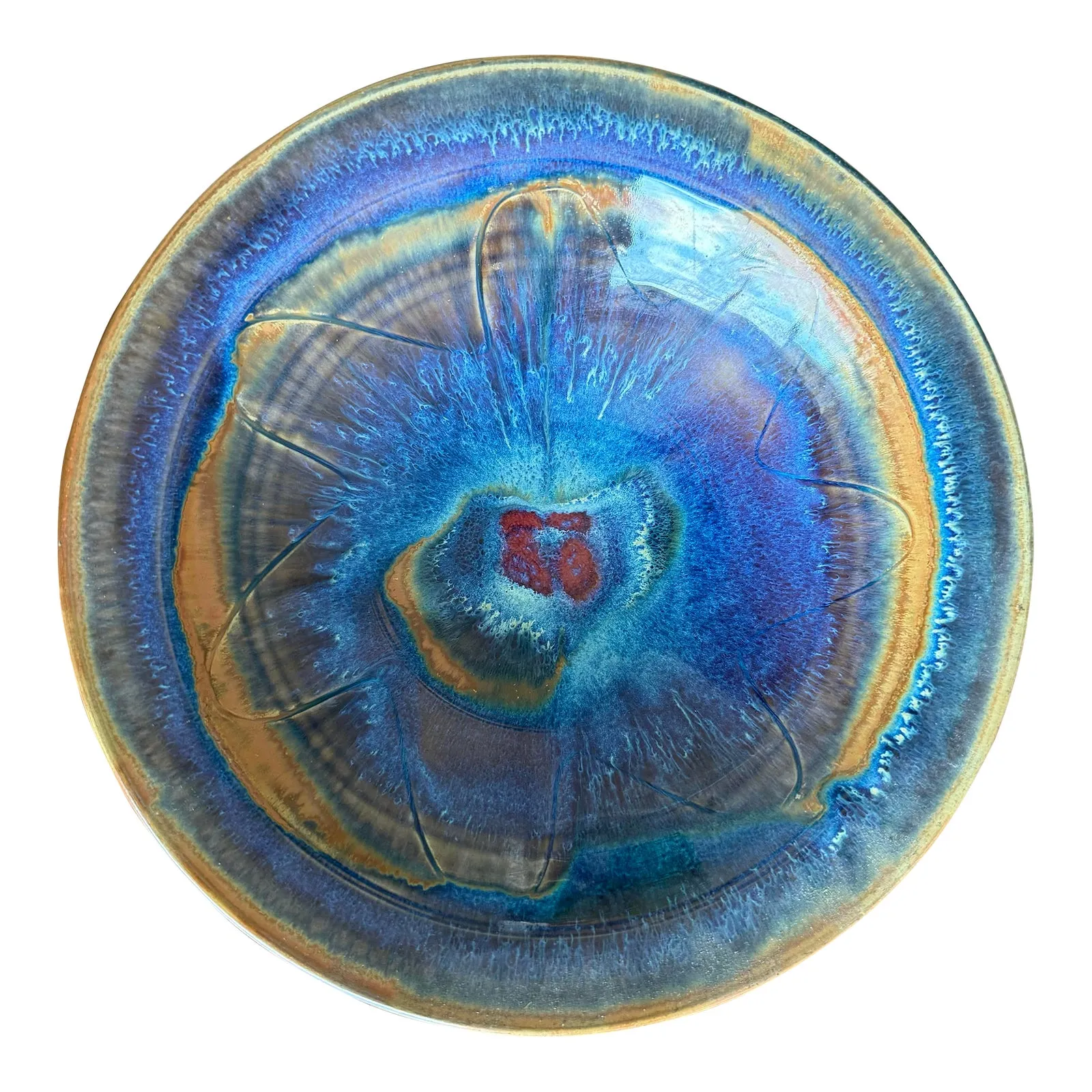 Vintage Boho Vibrant Ceramic Bowl — additional photo 1