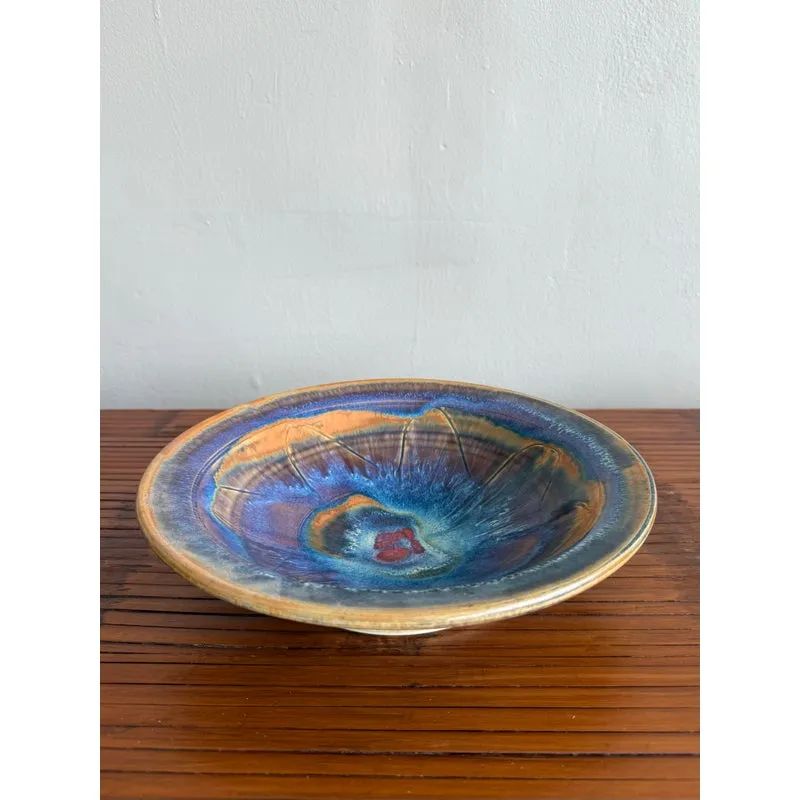 Vintage Boho Vibrant Ceramic Bowl — additional photo 2