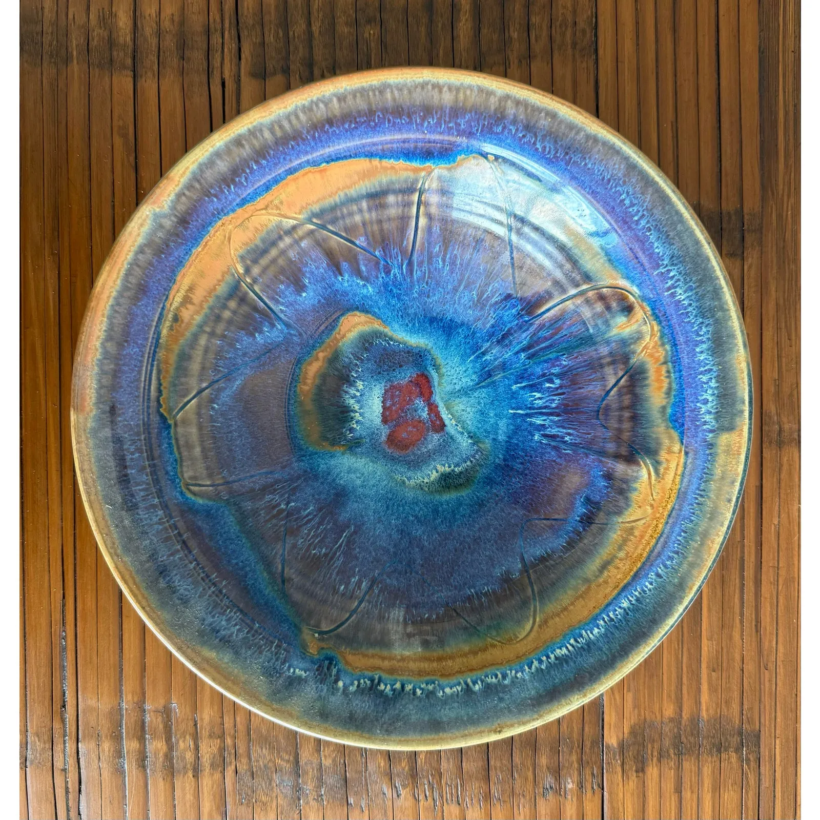 Vintage Boho Vibrant Ceramic Bowl — additional photo 7
