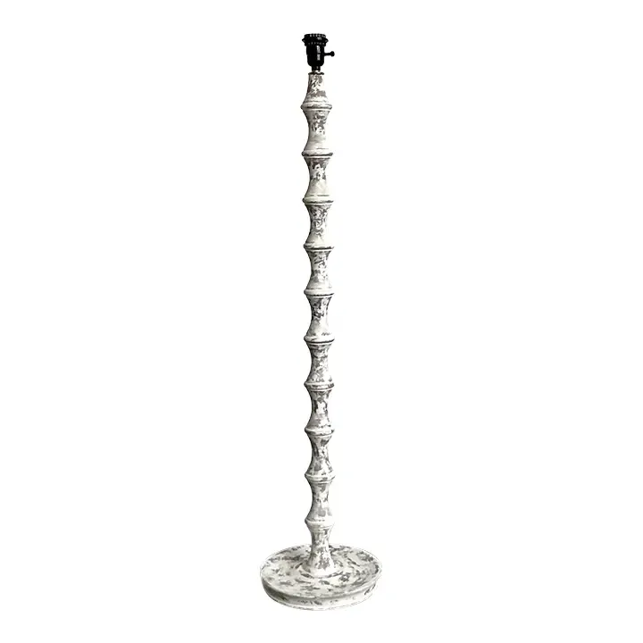 Vintage Boho Washed Bobbin Floor Lamp — additional photo 3