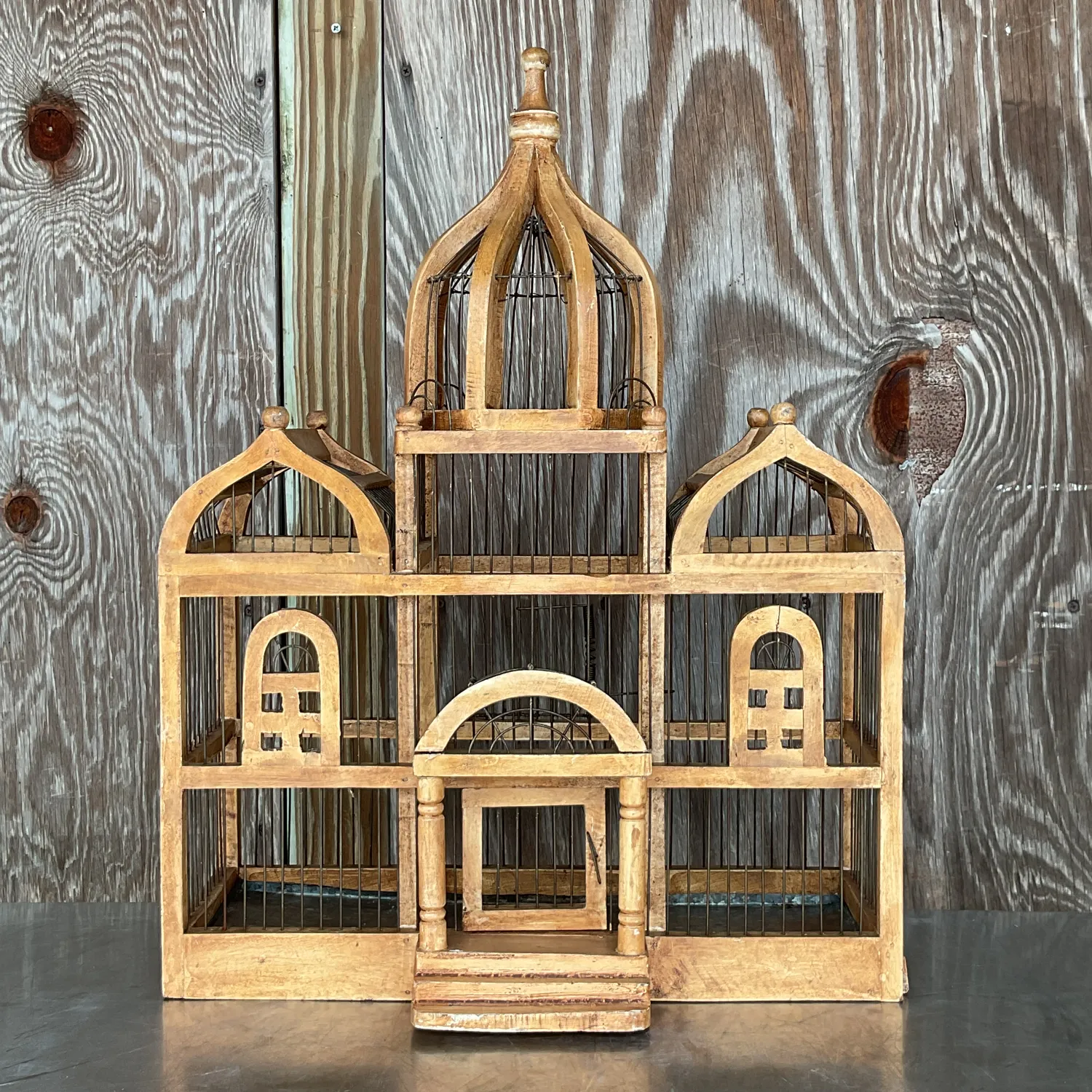 Vintage Boho Wooden Bird Cage — additional photo 6