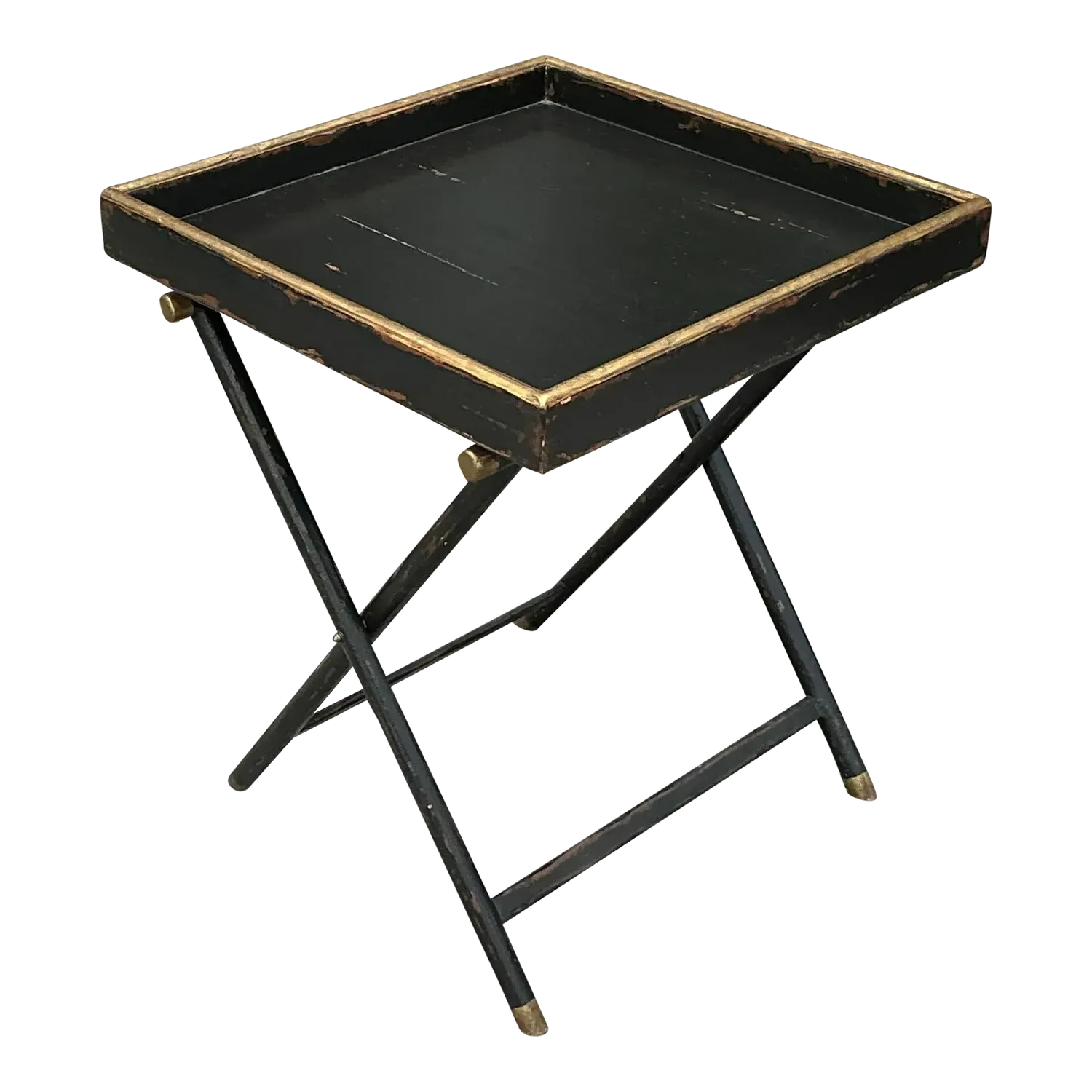 Vintage Boho Woodland Furniture Bar Tray Table — additional photo 2