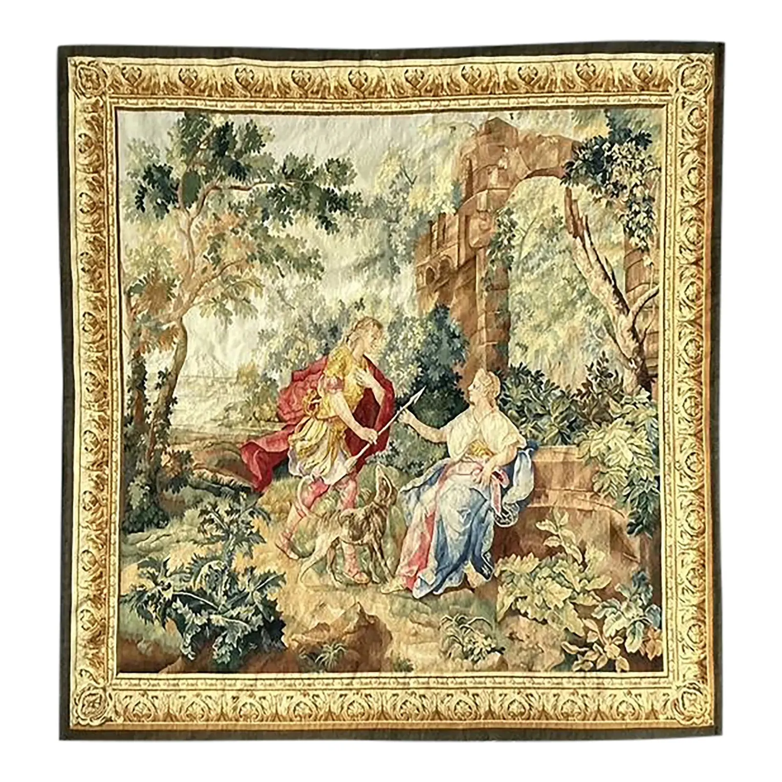 Vintage Boho Woven Renaissance Tapestry — additional photo 3