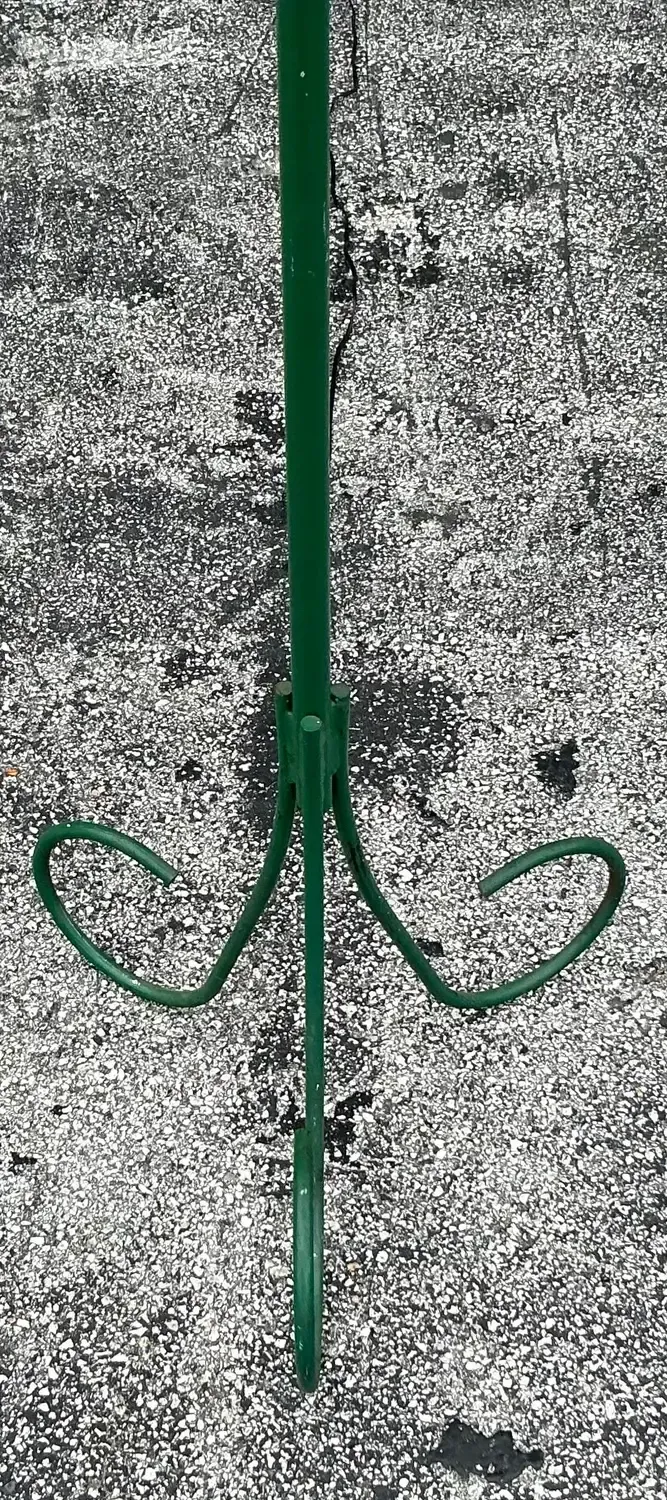 Vintage Boho Wrought Iron and Fiberglass Palm Tree Lamp — additional photo 1