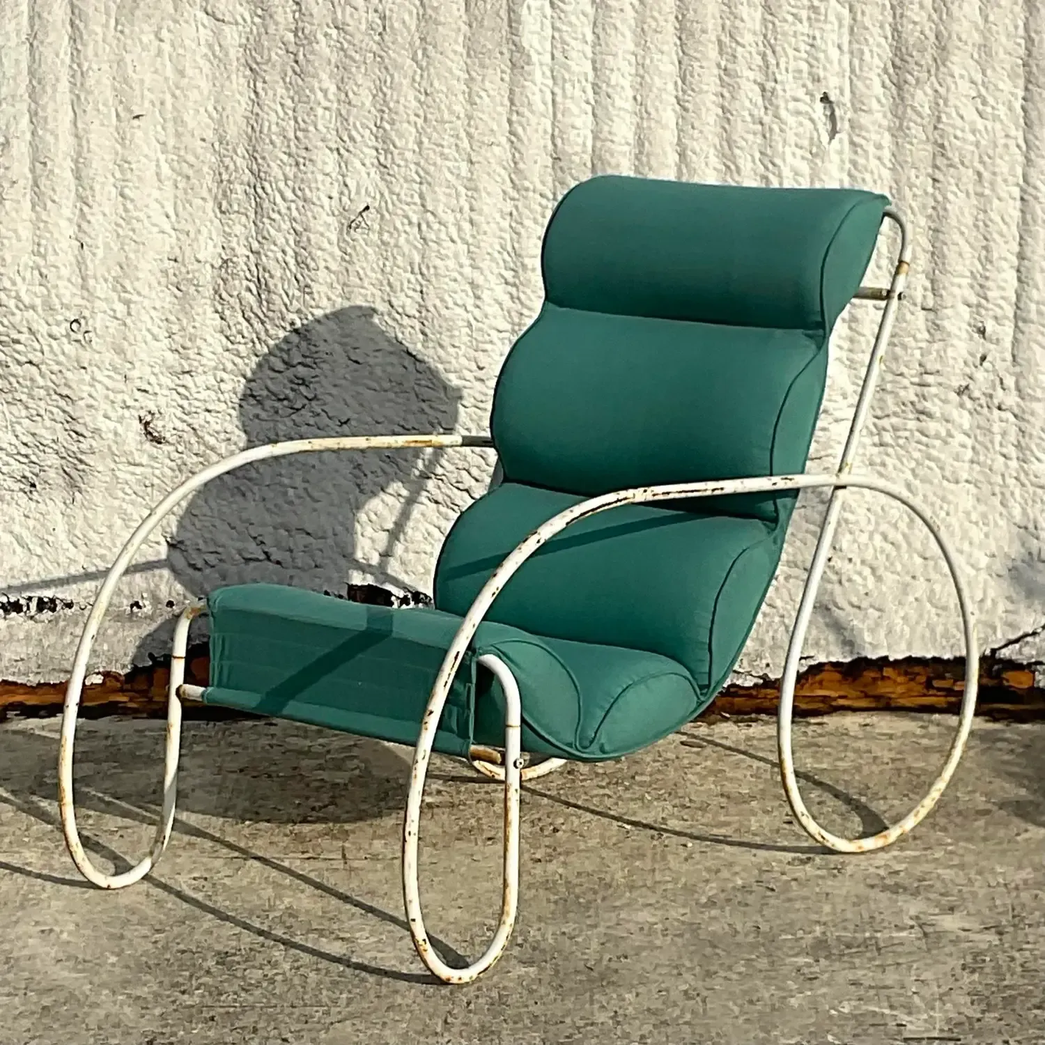 Vintage Boho Wrought Iron Chair After Eileen Gray — additional photo 2