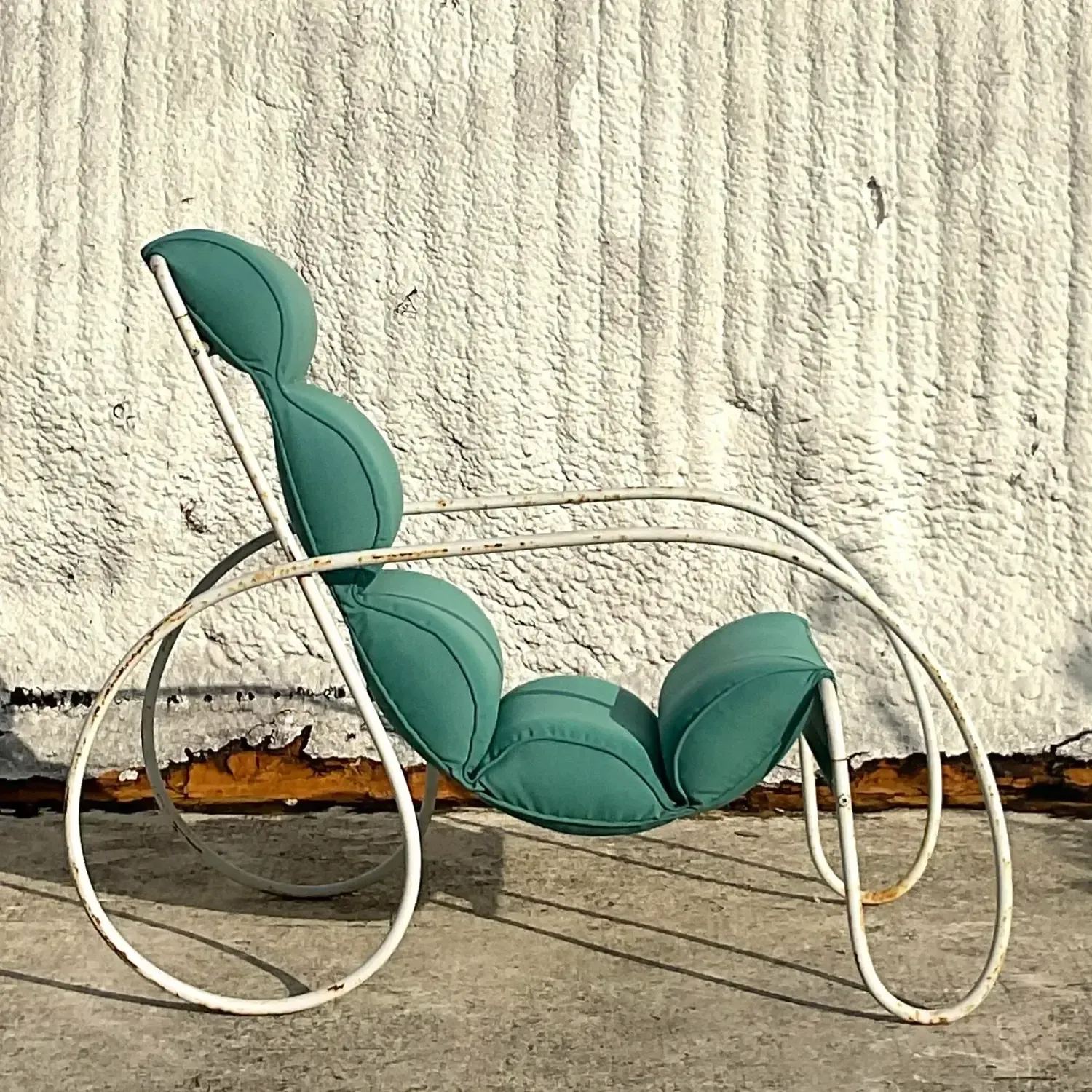 Vintage Boho Wrought Iron Chair After Eileen Gray — additional photo 8