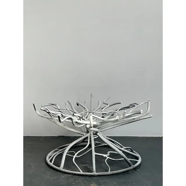 Vintage Boho Wrought Iron Coral Branch Coffee Table Pedestal — additional photo 6