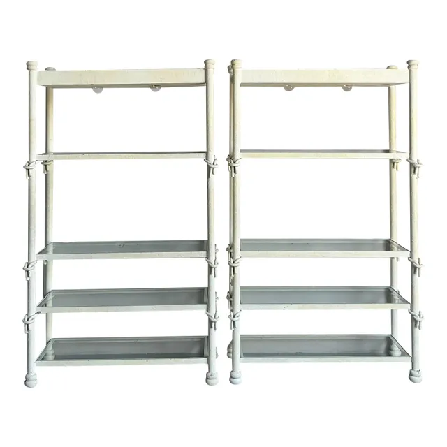 Vintage Boho Wrought Iron Knot Etagere - A Pair — additional photo 1