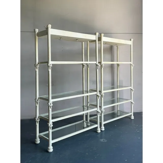 Vintage Boho Wrought Iron Knot Etagere - A Pair — additional photo 2