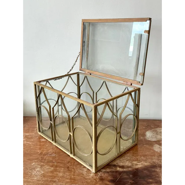 Vintage Boho Wrought Iron Terrarium — additional photo 3