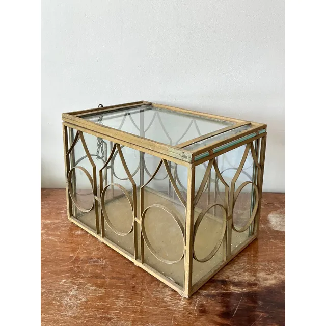 Vintage Boho Wrought Iron Terrarium — additional photo 5