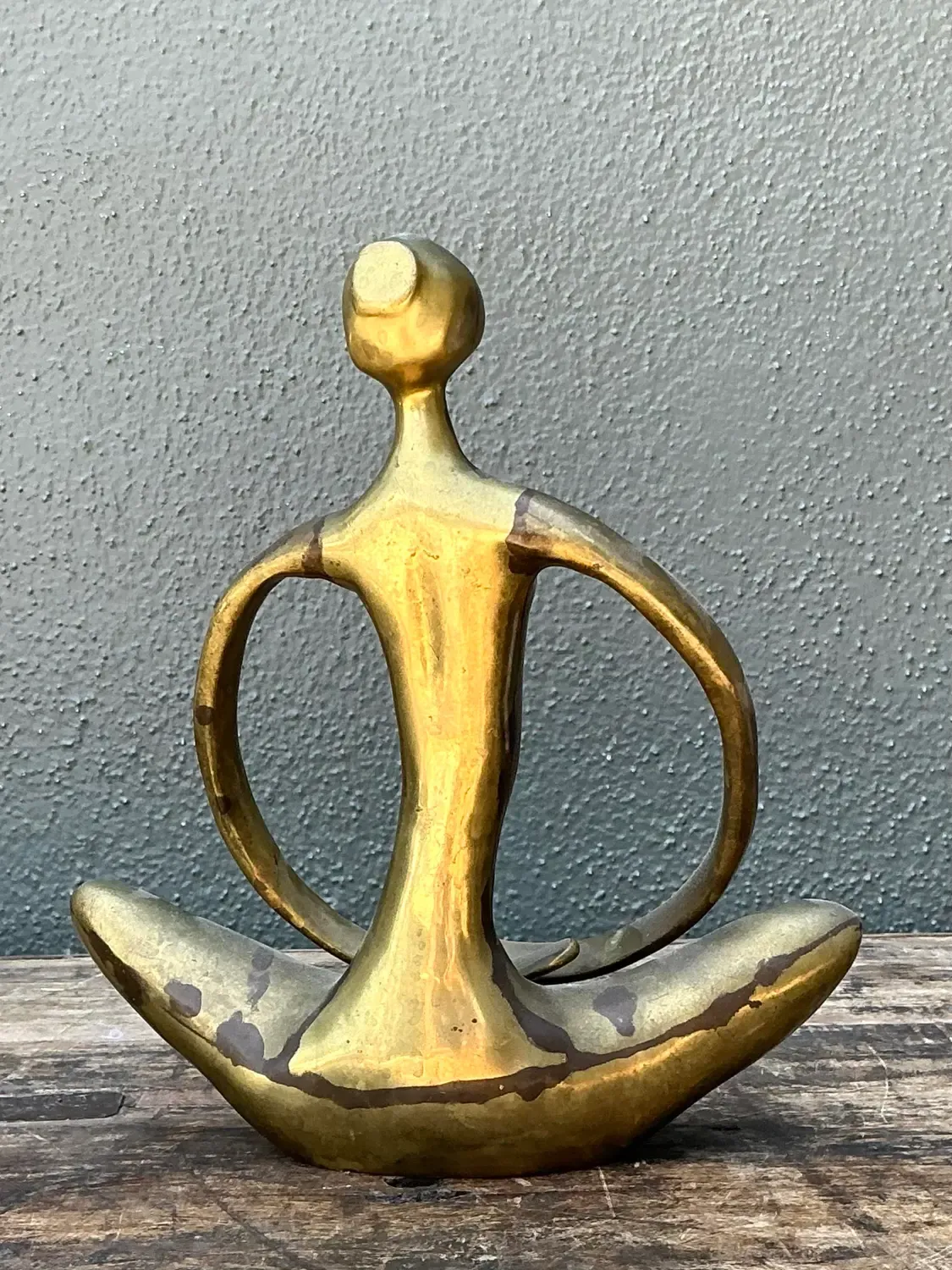 Vintage Brass Abstract Figure — additional photo 6
