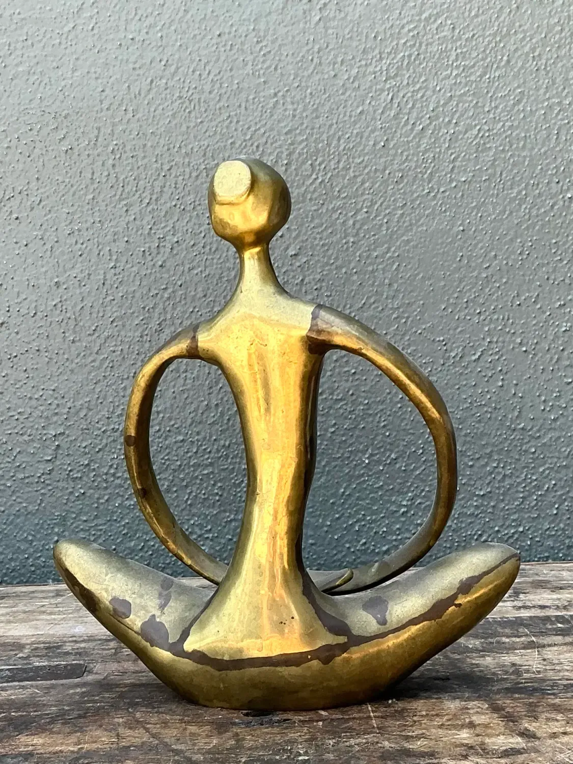 Vintage Brass Abstract Figure — additional photo 8