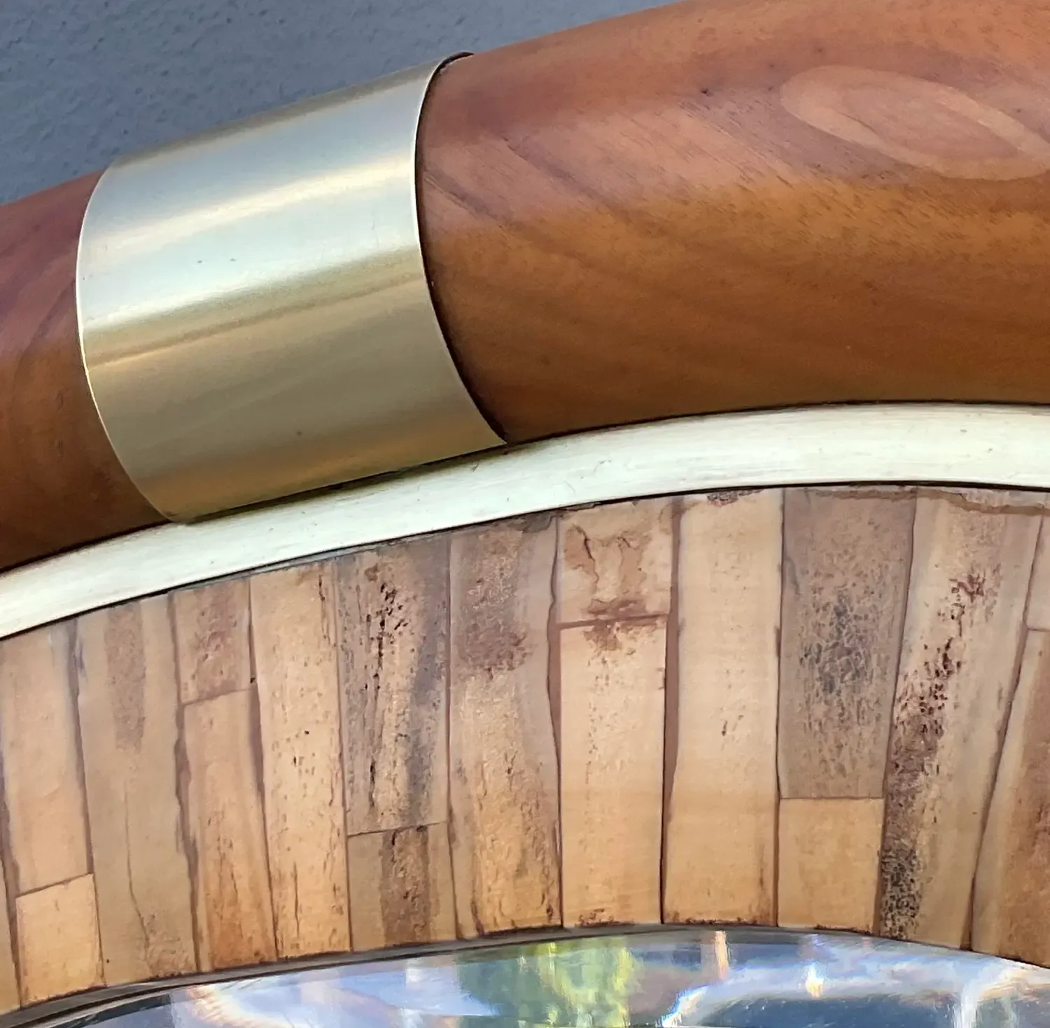 Vintage Brass Arched Mirror — additional photo 6