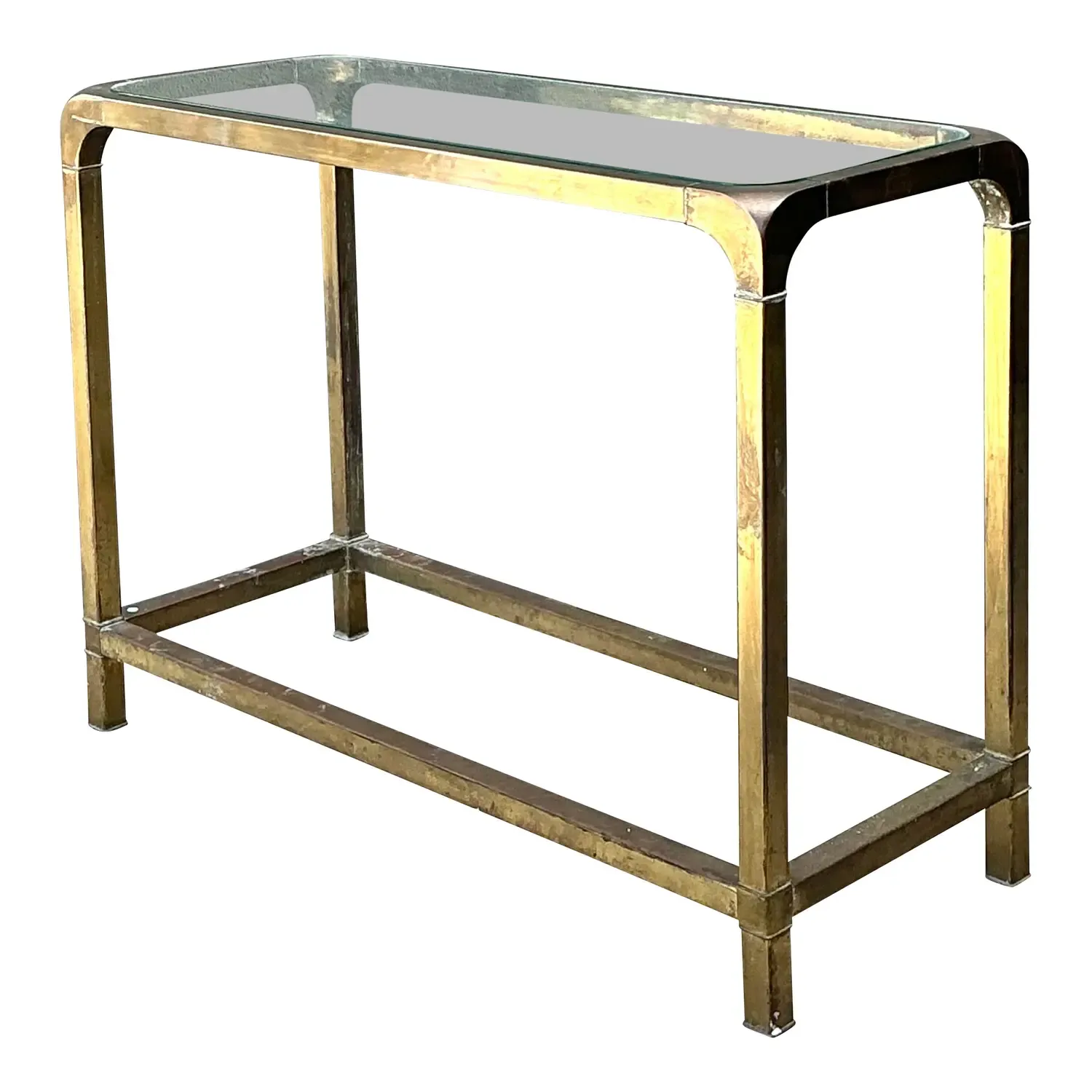 Vintage Brass Console Table After Mastercraft