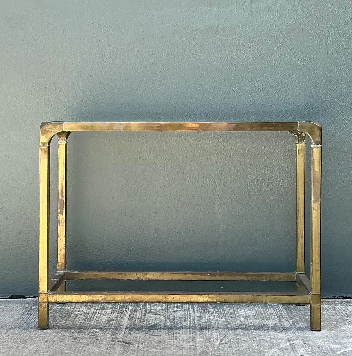 Vintage Brass Console Table After Mastercraft — additional photo 2