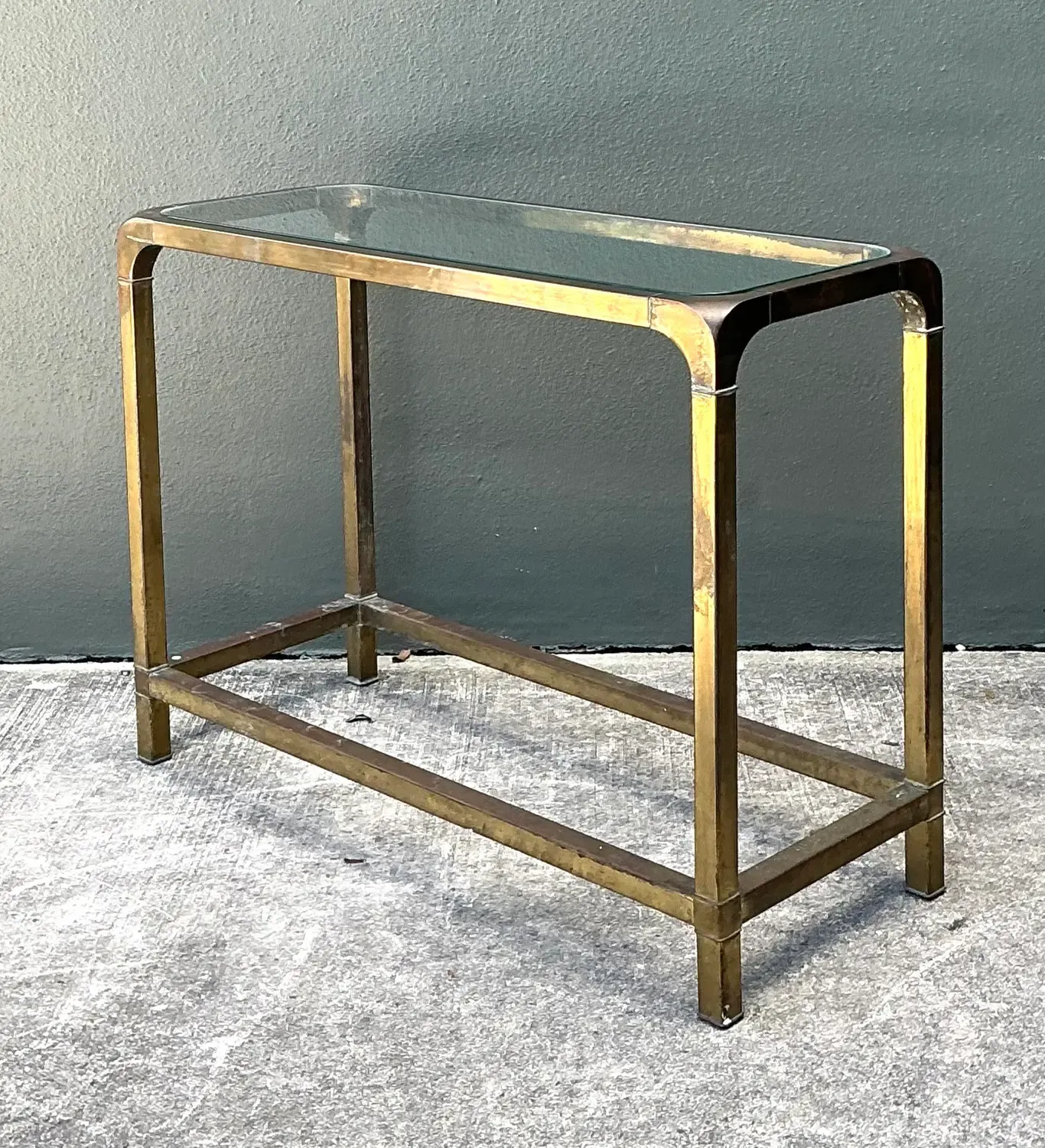 Vintage Brass Console Table After Mastercraft — additional photo 3