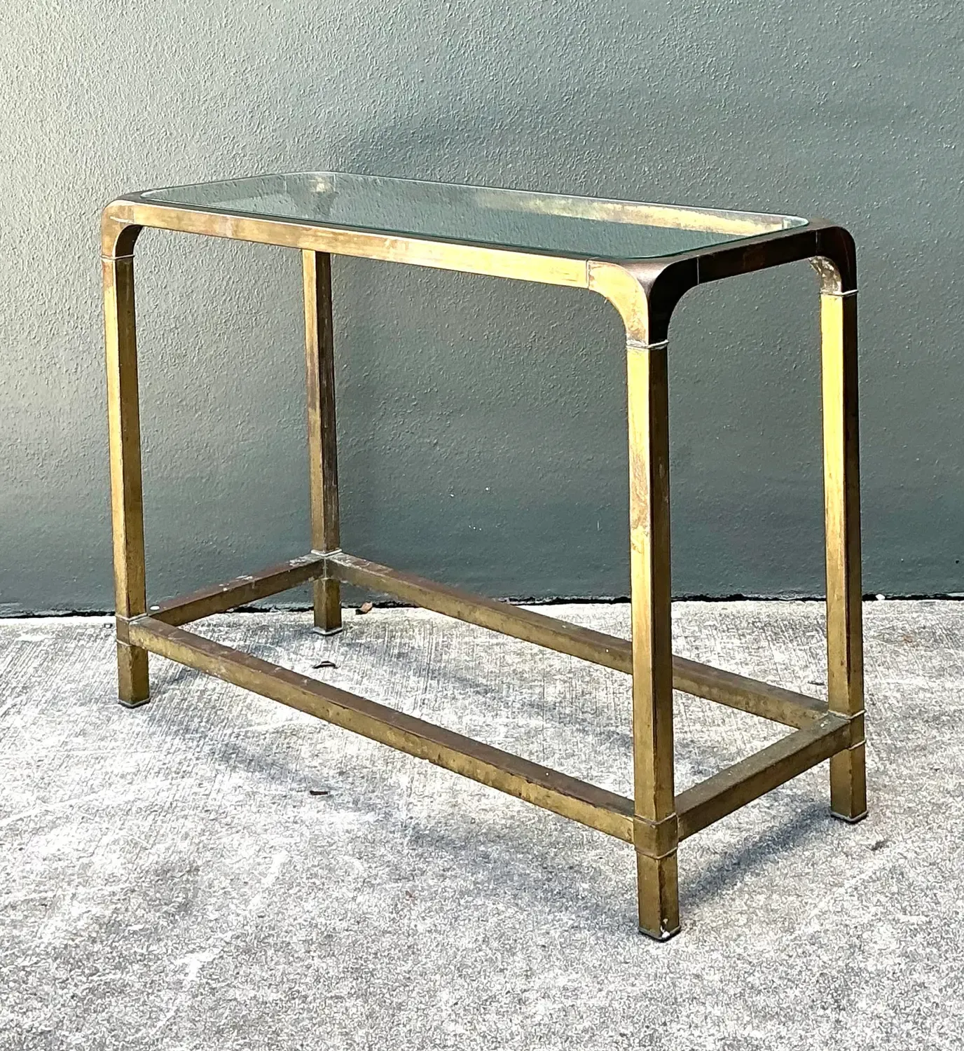 Vintage Brass Console Table After Mastercraft — additional photo 4