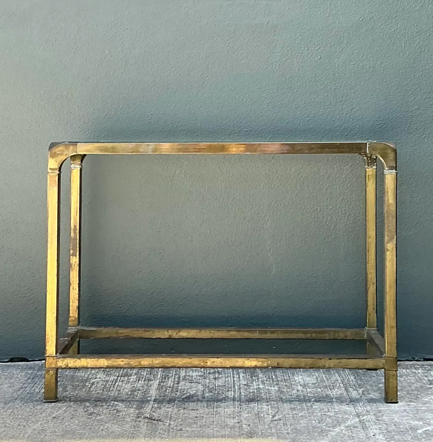 Vintage Brass Console Table After Mastercraft — additional photo 5