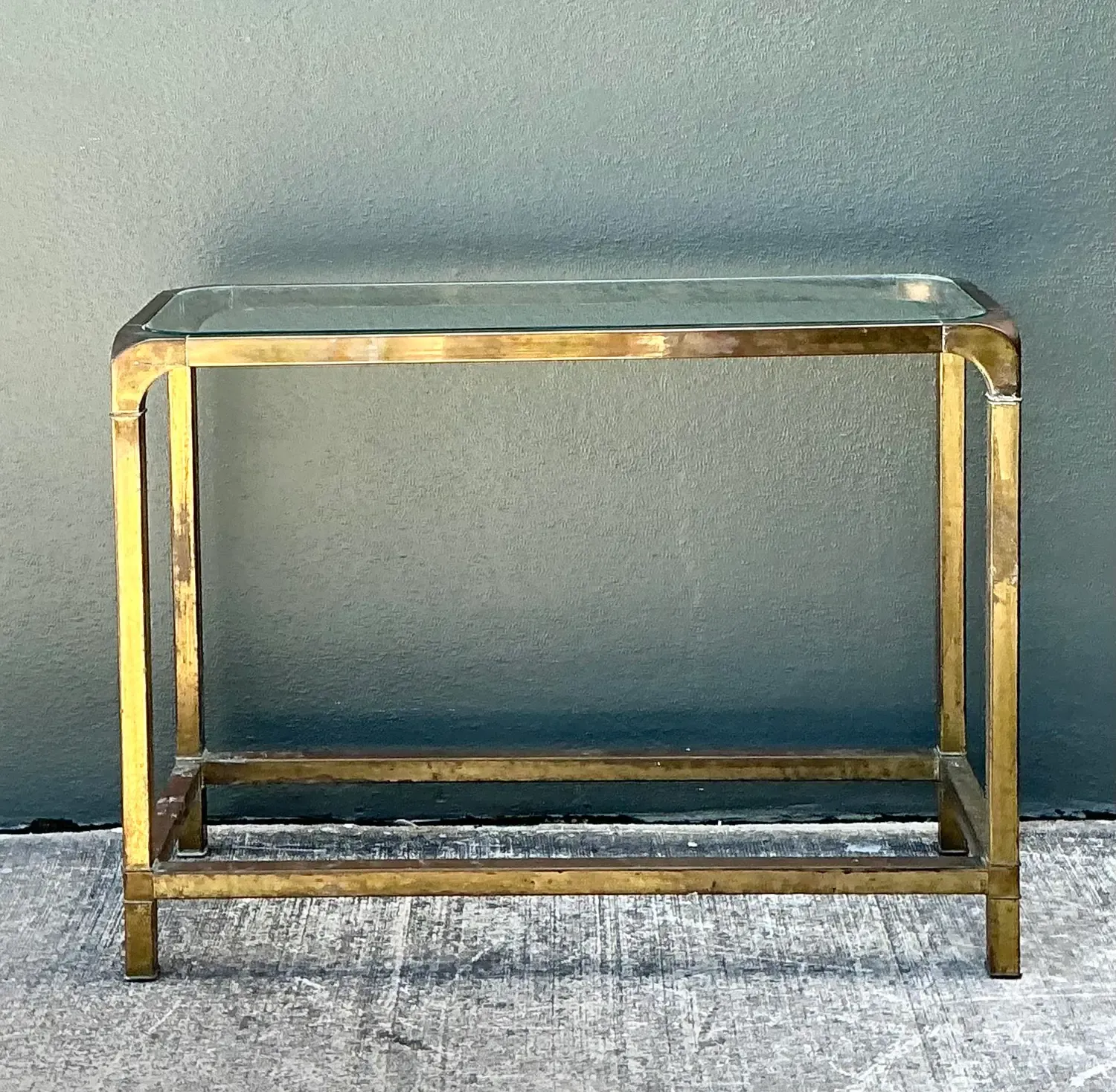 Vintage Brass Console Table After Mastercraft — additional photo 7