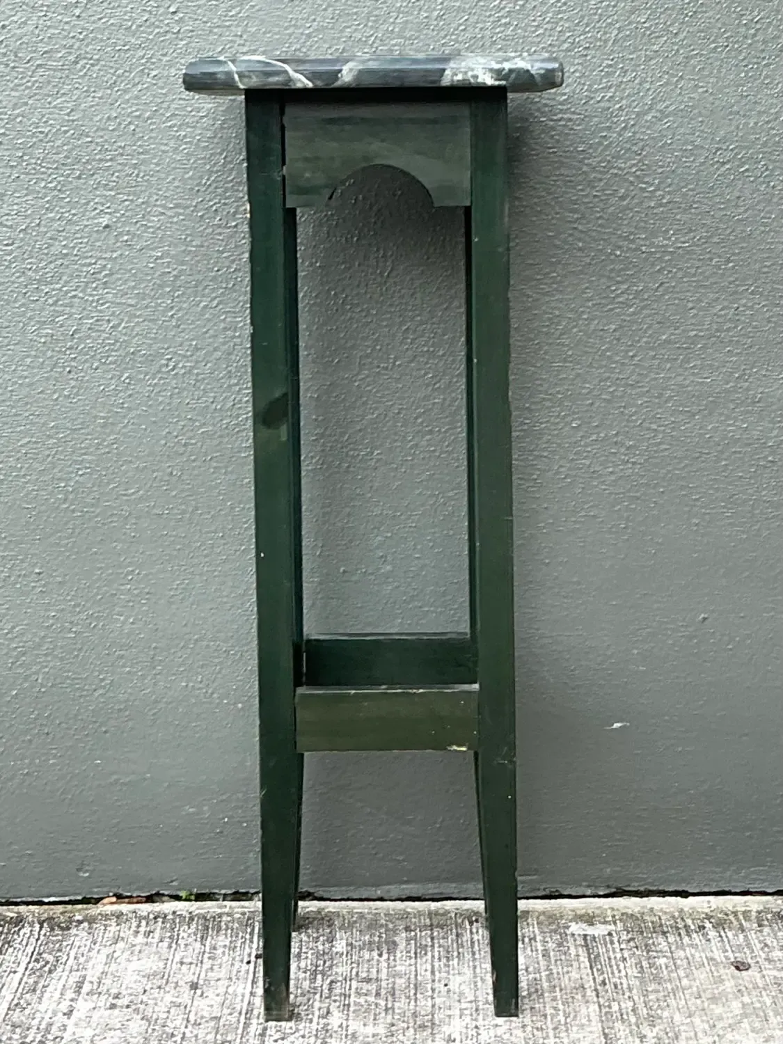 Vintage Brazilian Faux Finished Marble Pedestal — additional photo 1