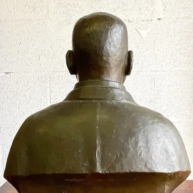 Vintage Bronze Sculpture of Handsome Man — additional photo 2