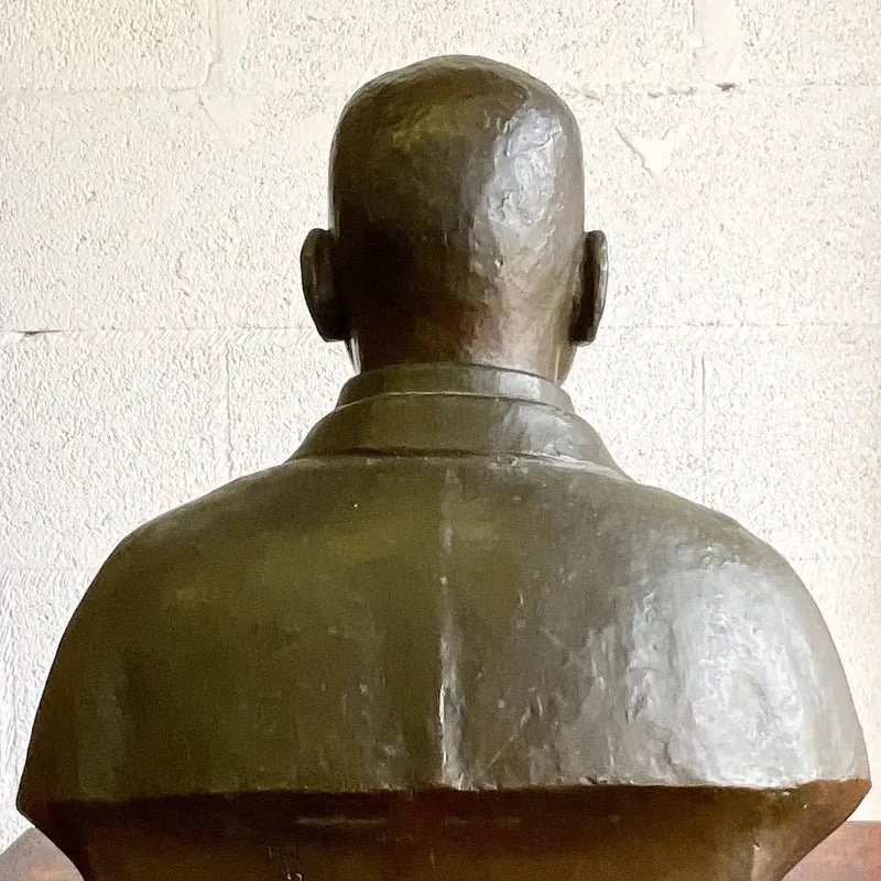Vintage Bronze Sculpture of Handsome Man — additional photo 3