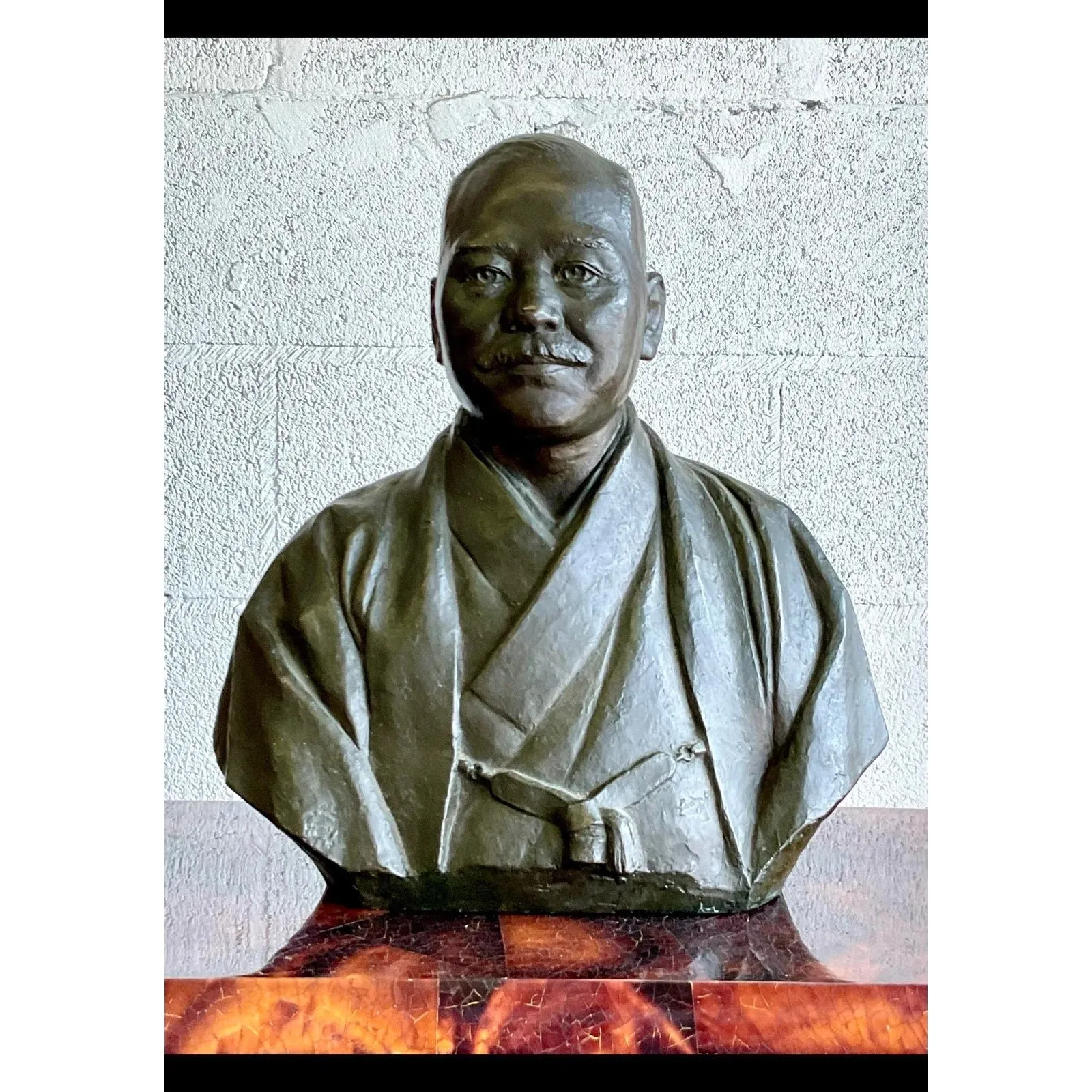Vintage Bronze Sculpture of Handsome Man — additional photo 6