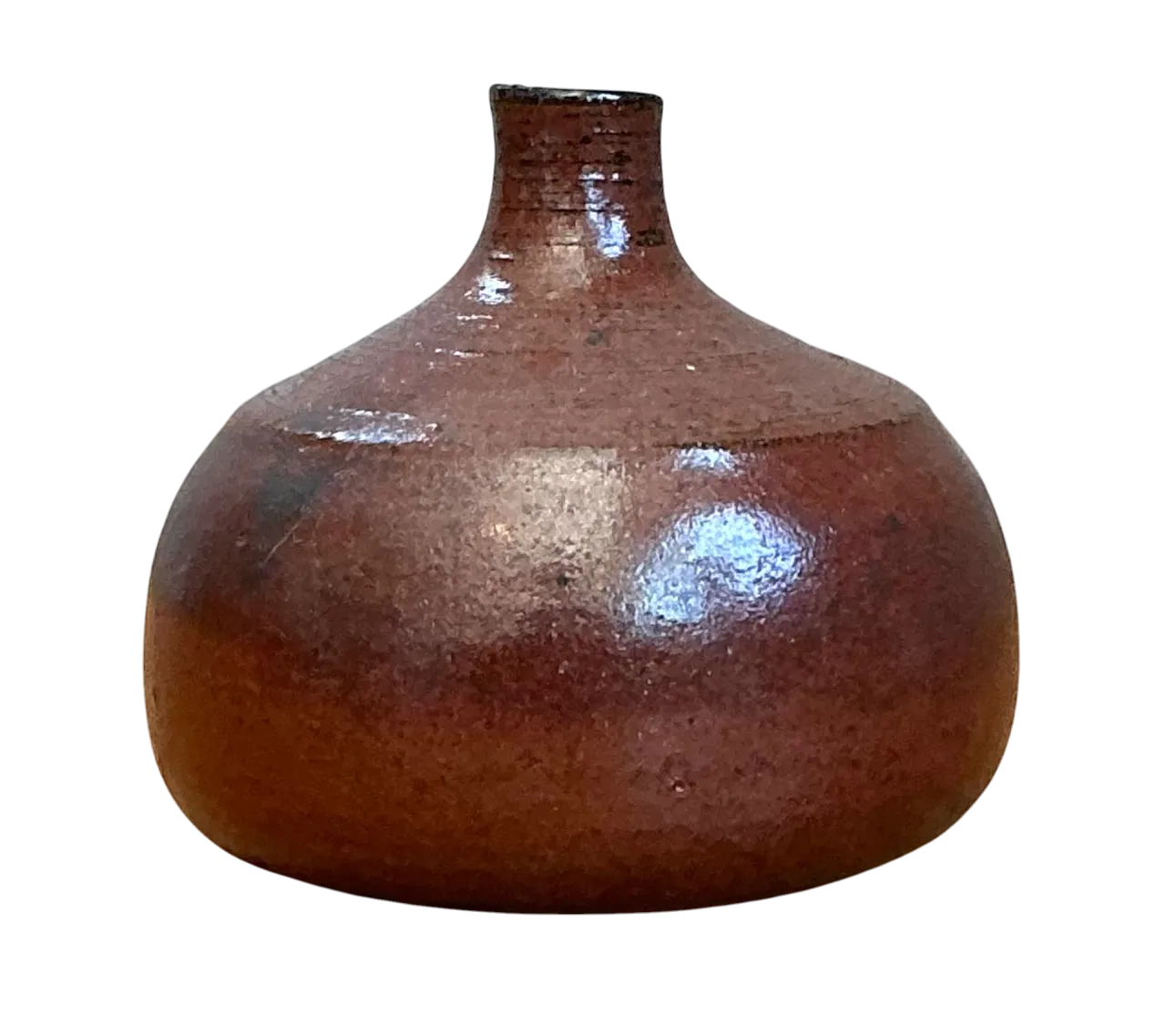 Vintage Brown Studio Pottery Vase