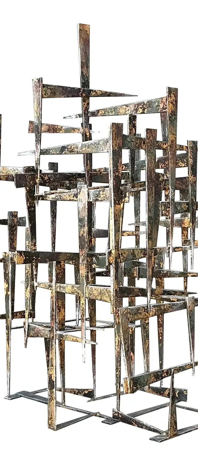 Vintage Brutalist Abstract Sculpture