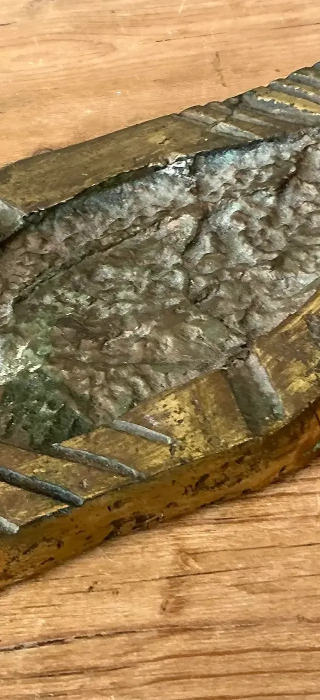 Vintage Brutalist Leaf Ashtray