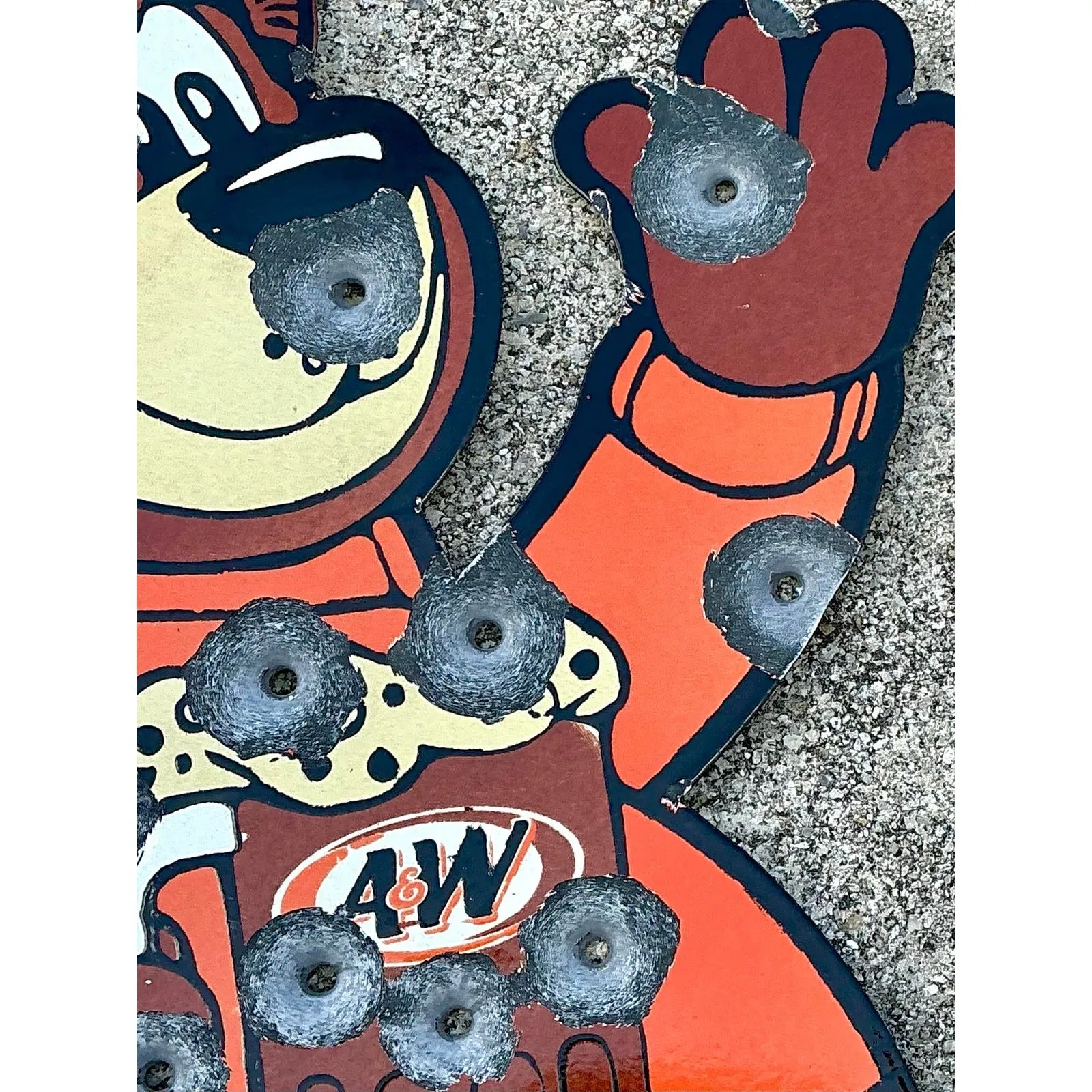 Vintage Bullet Hole Bear Wall Sculpture — additional photo 3
