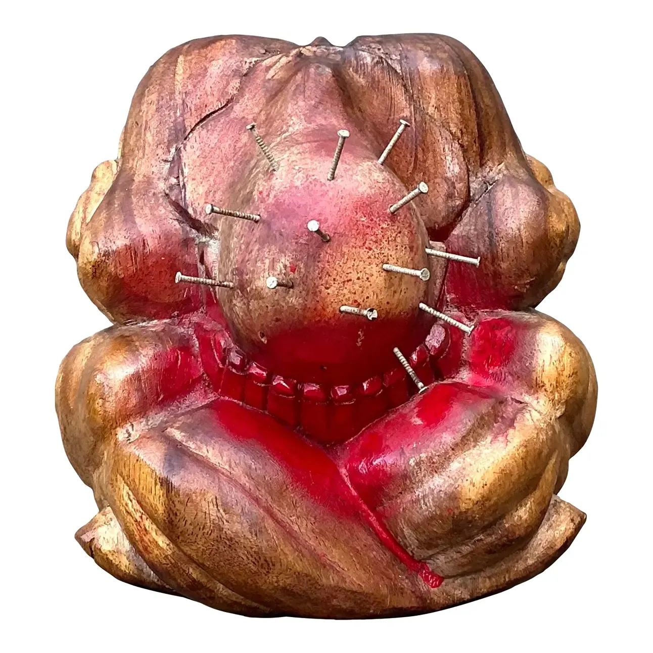 Vintage Carved Man Sphere — additional photo 1