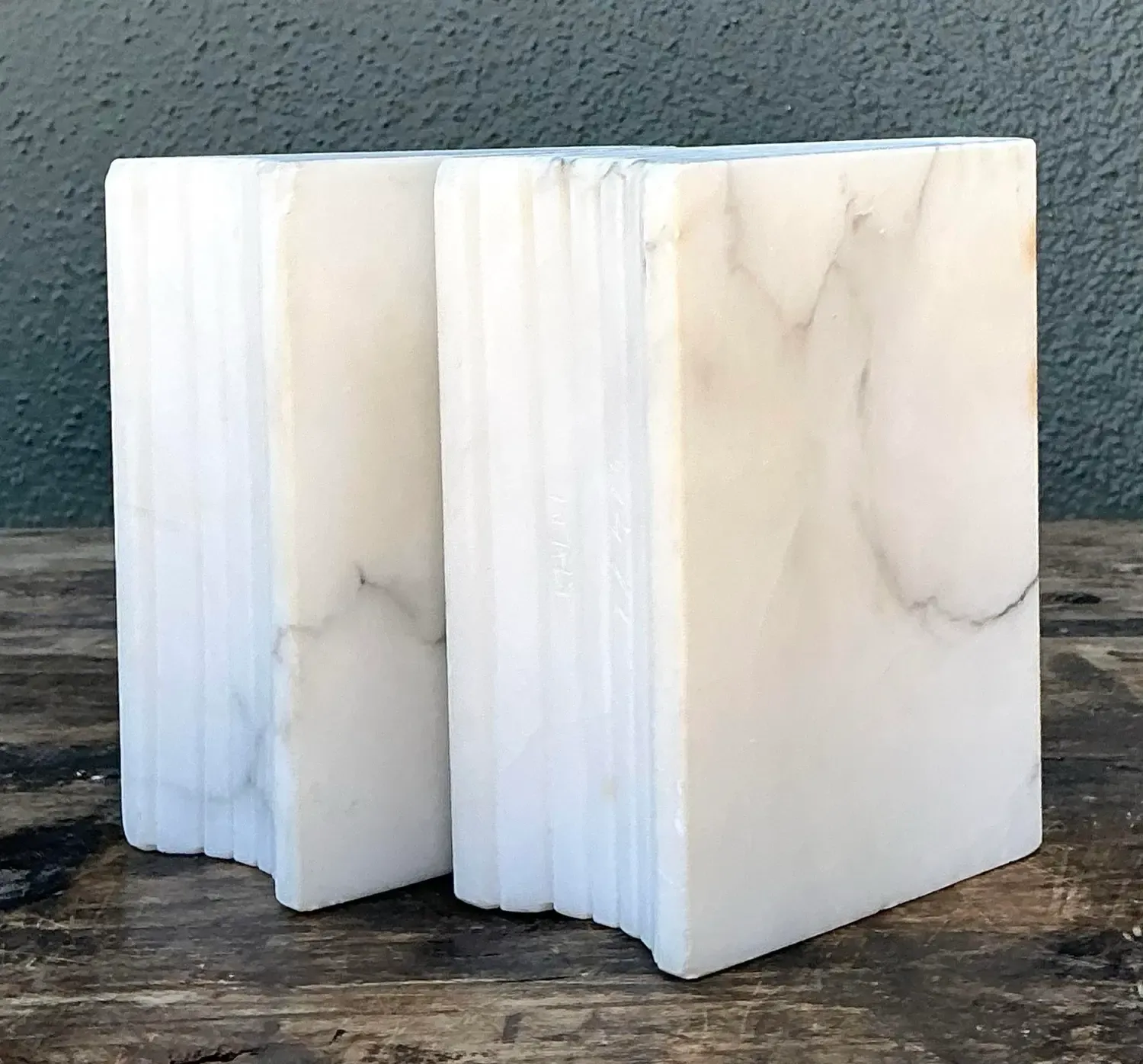 Vintage Carved Marble Book Ends - Set of 2 — additional photo 7