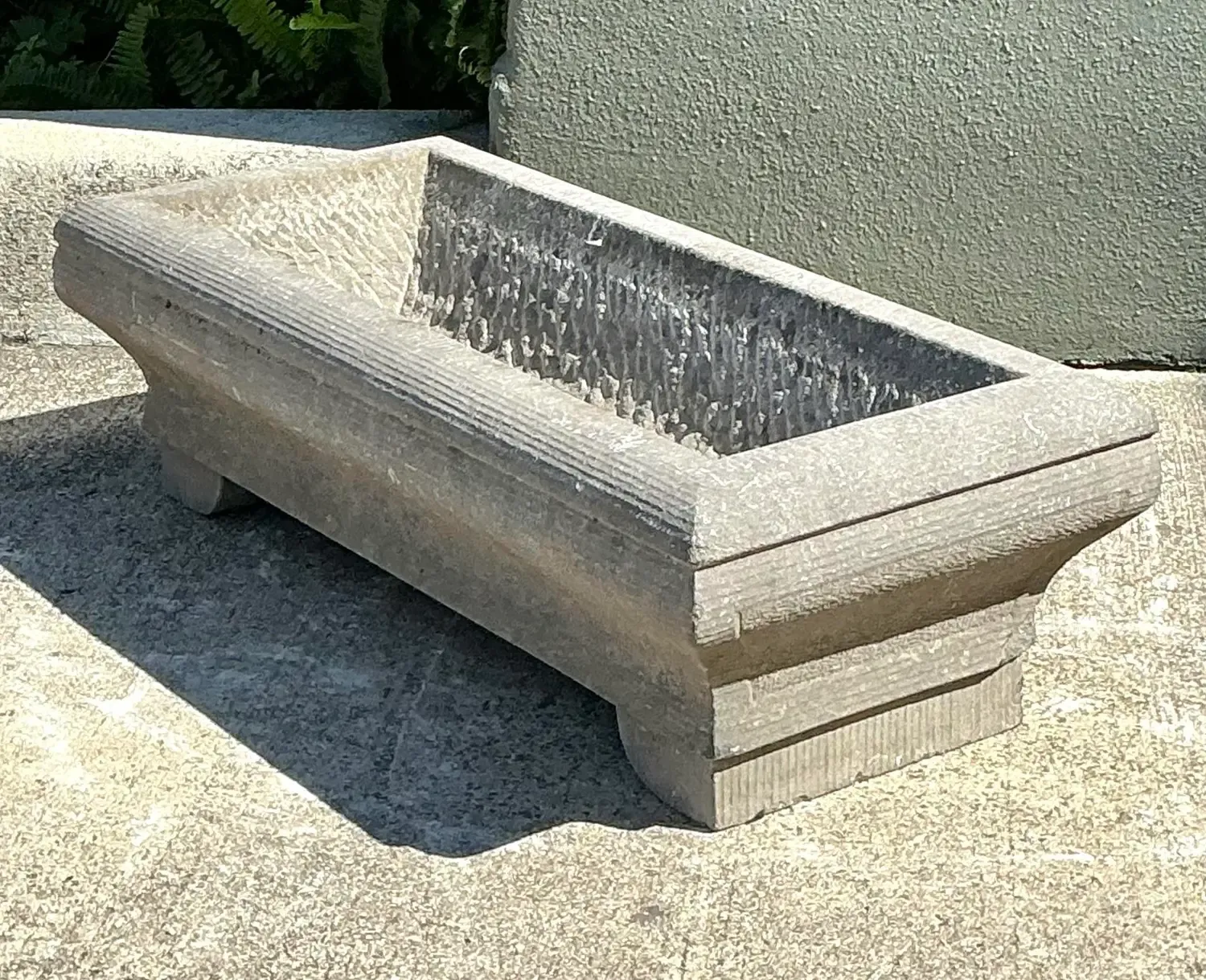 Vintage Carved Stone Engraved Planter — additional photo 8