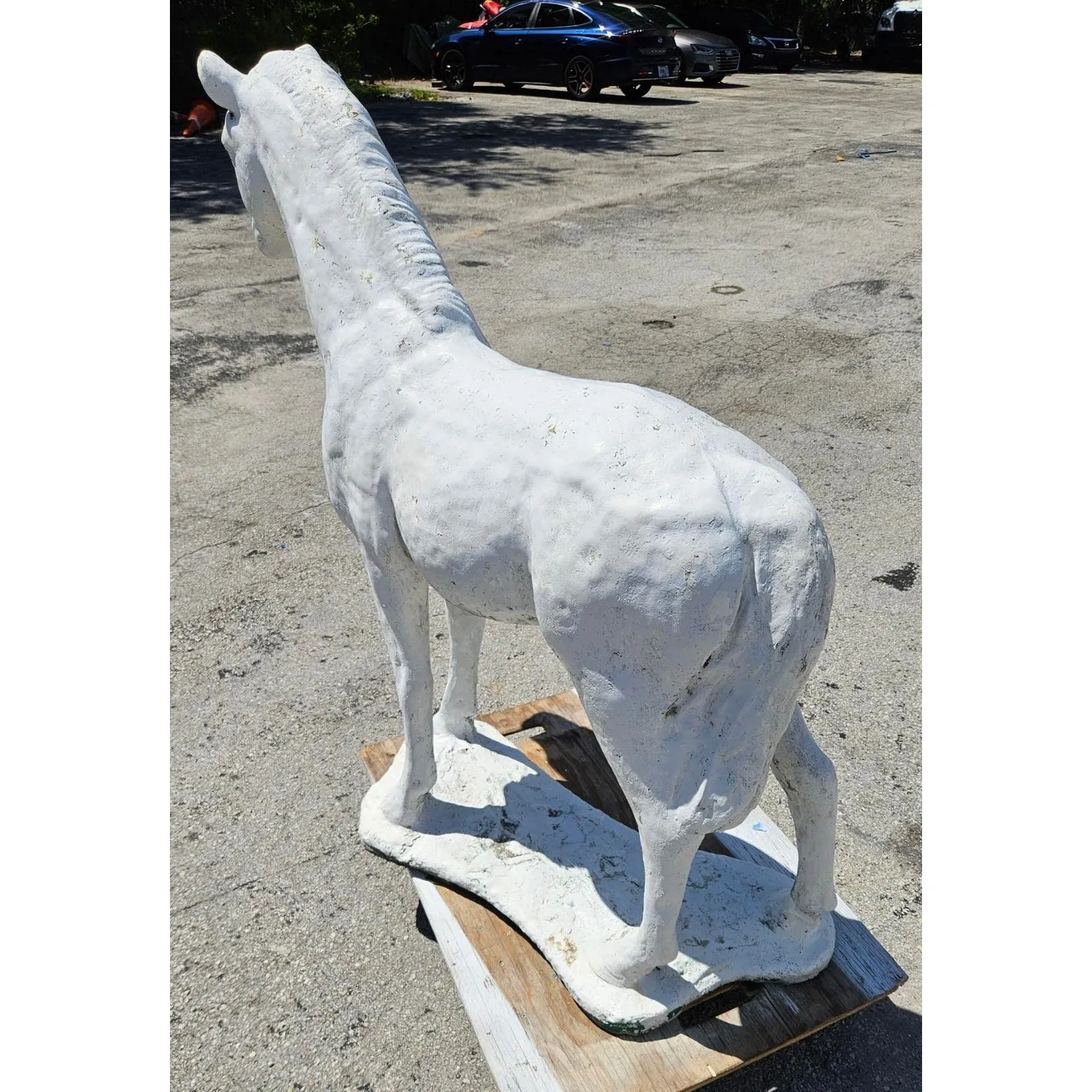 Vintage Cast Cement Horse Statue — additional photo 4