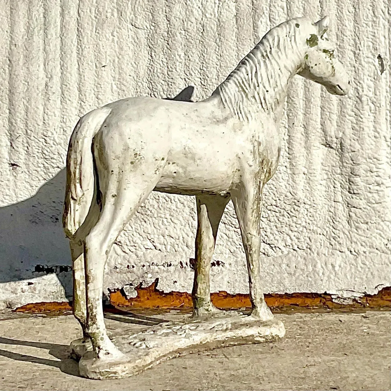 Vintage Cast Cement Horse Statue — additional photo 5