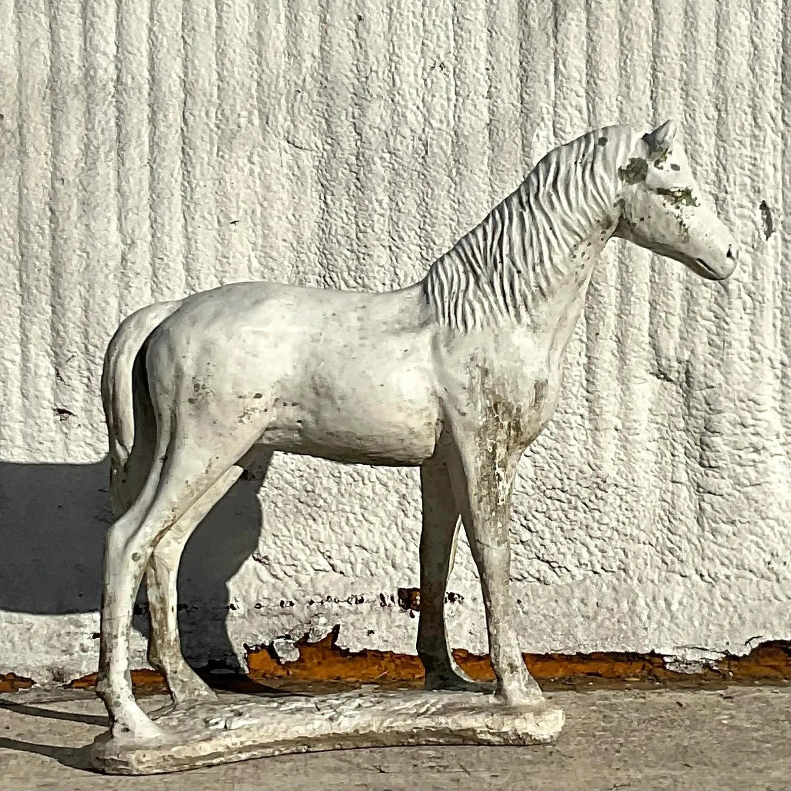 Vintage Cast Cement Horse Statue — additional photo 7