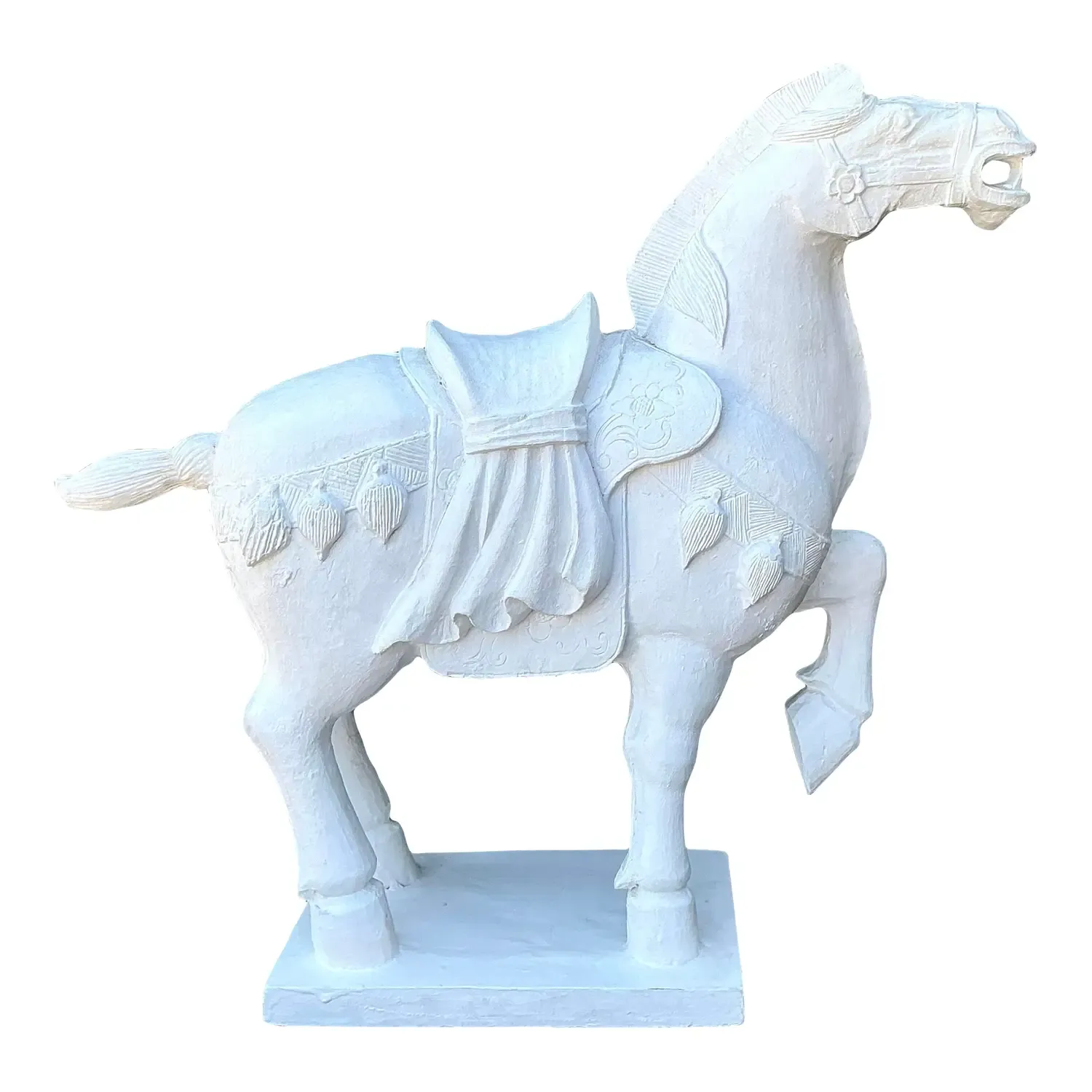Vintage Cast Concrete Emperor Horse