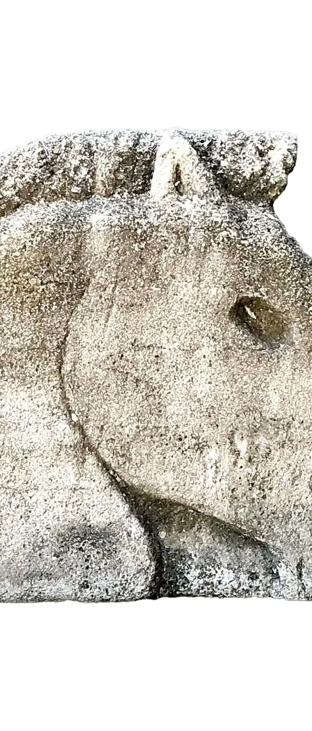 Vintage Cast Concrete Horse Head