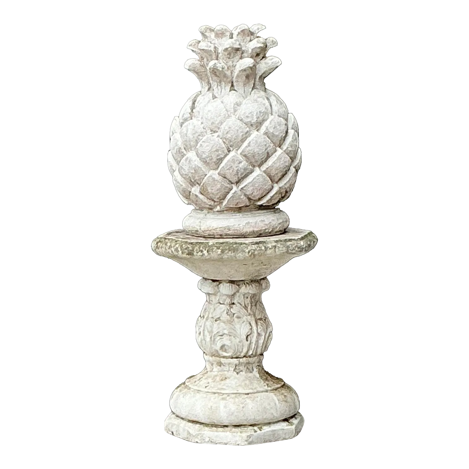Vintage Cast Concrete Pineapple on Pedestal — additional photo 5