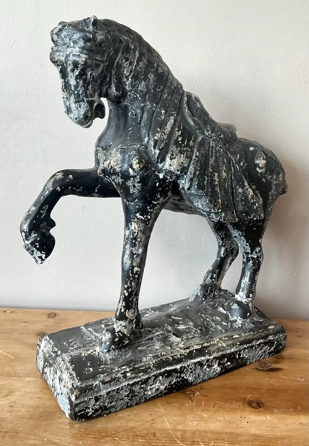 Vintage Cast Concrete Tang Horse — additional photo 5